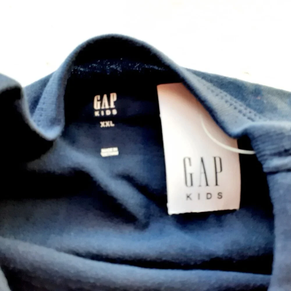 Gap Boys T-Shirt Logo Navy Short Sleeve XXL 14-16 New
